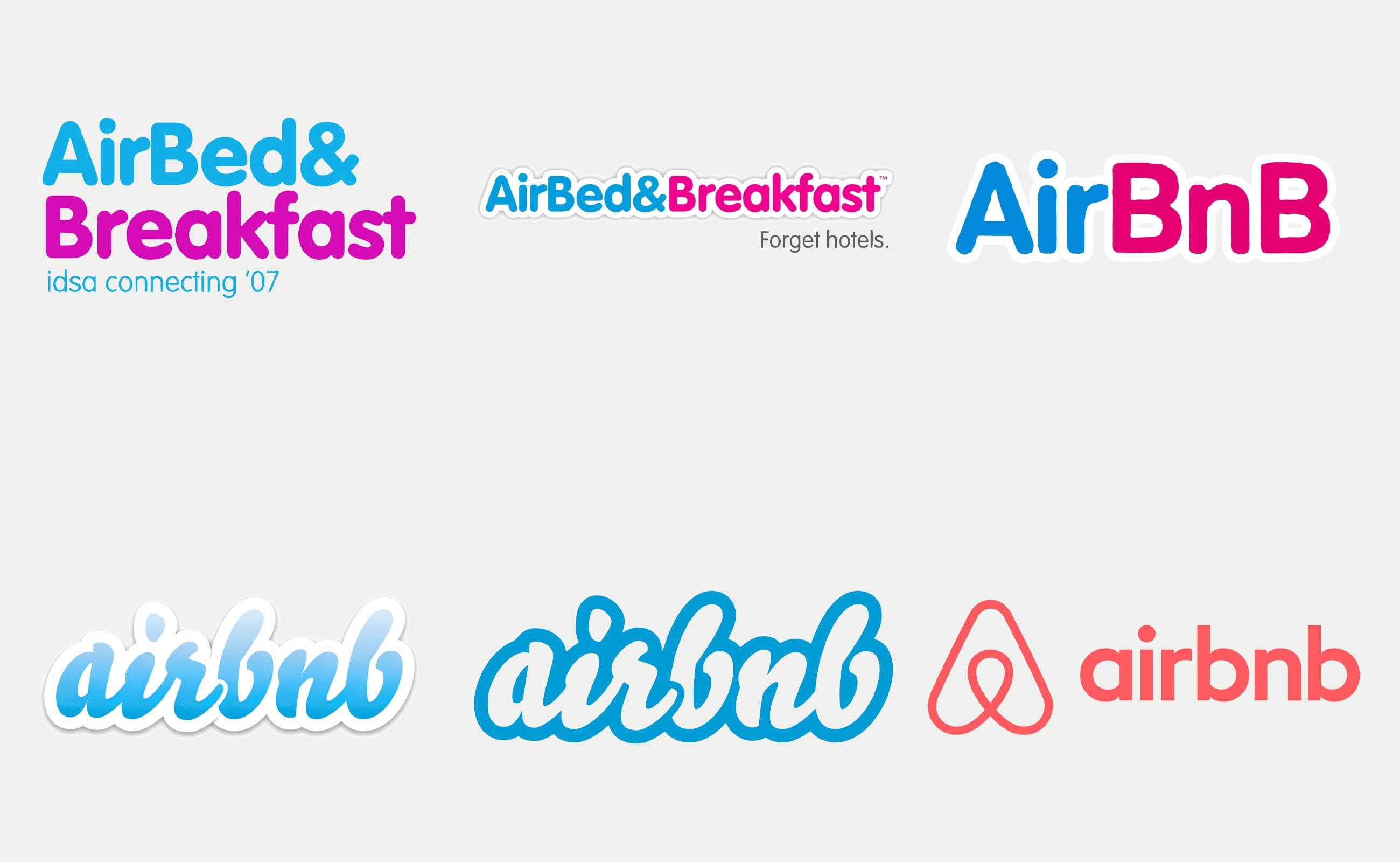 Before and after image of a popular brand rebranding.